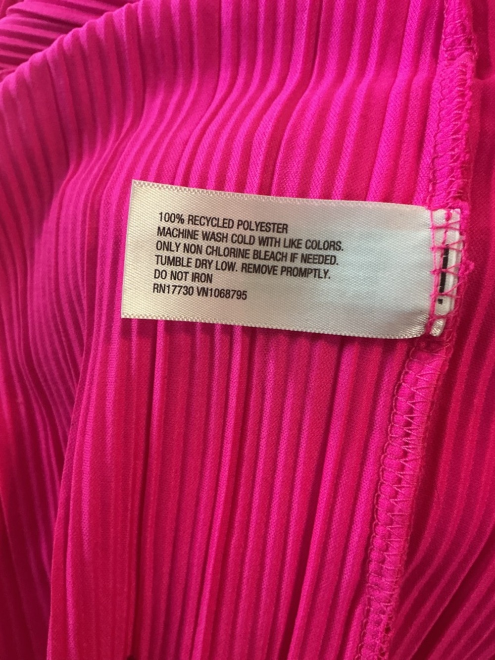 A New Day Knit Plisse Midi Shift Dress in hot pink - Picture 8 of 8